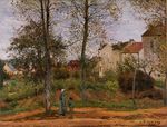 Писсарро Пейзаж близ Лувесьенн 1870г